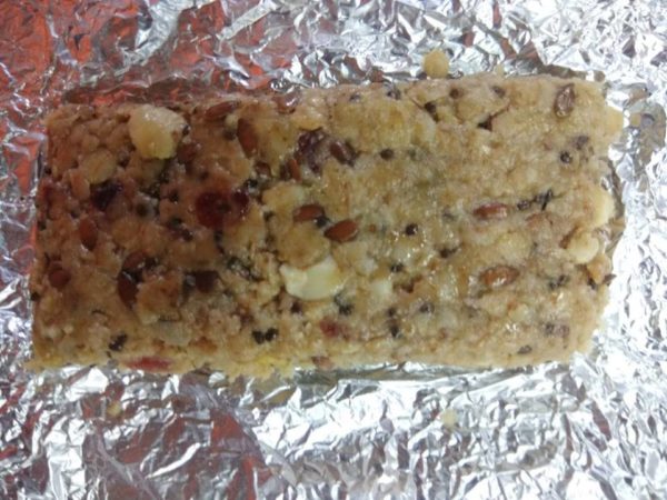 The recipe for my tasty and nutritious Energy Bar